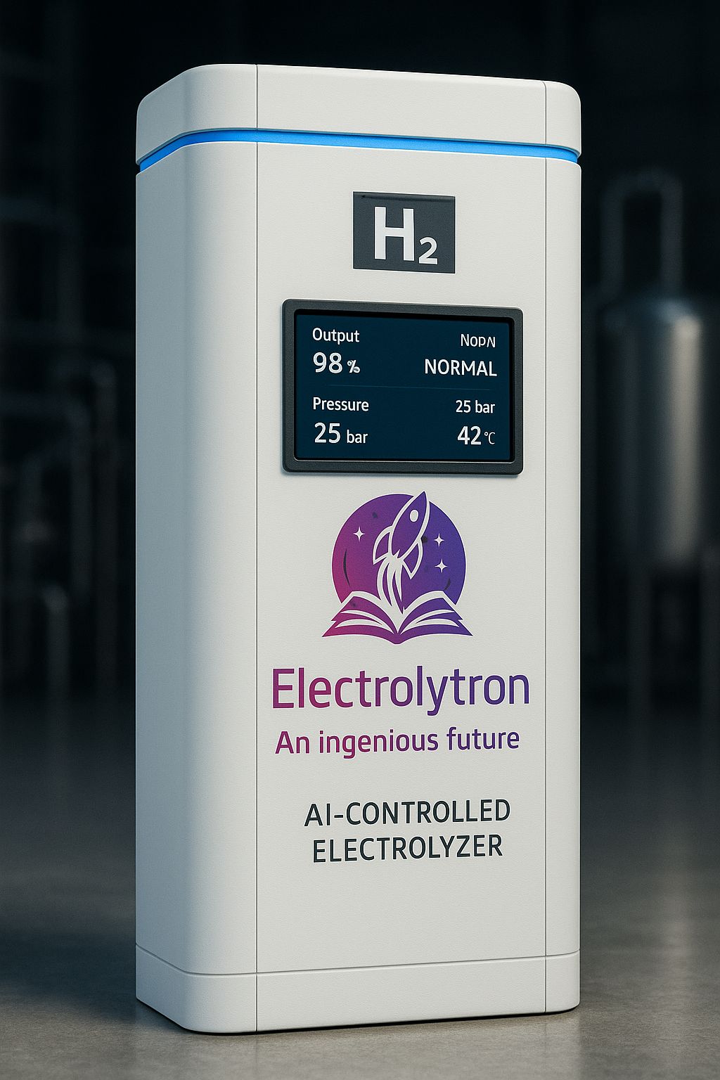 Electrolytron column electrolyzer illustration from the original presentation